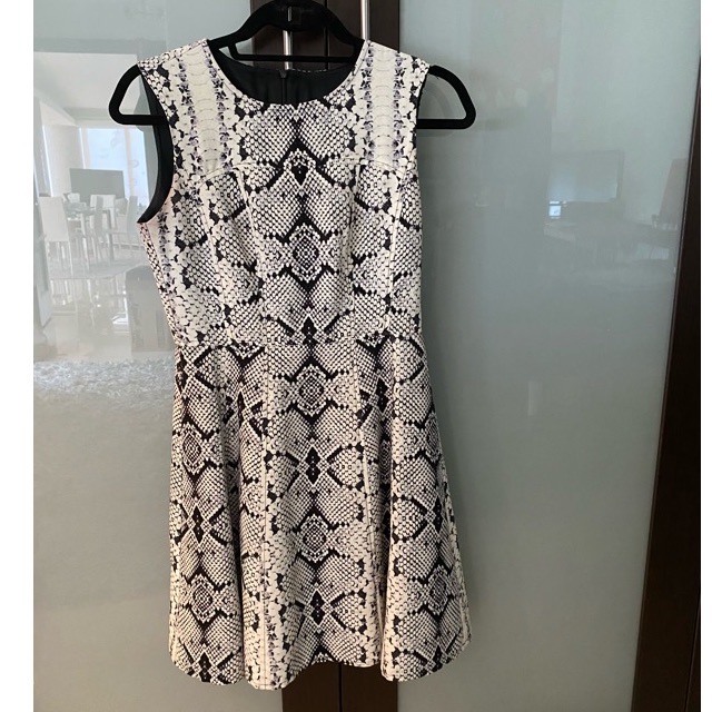 Nanette Lepore Snake Print A Line Dress Size 2